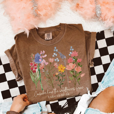 Consider The Wildflowers T-Shirt Short Sleeve