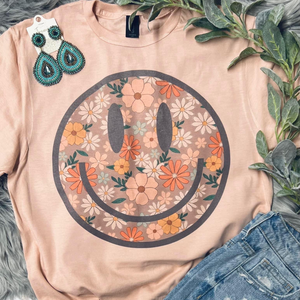 Floral Peach Beauty Tee