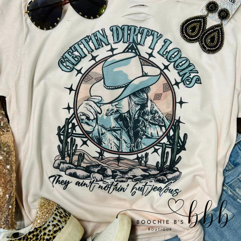 Distressed & Embellished Dirty Looks